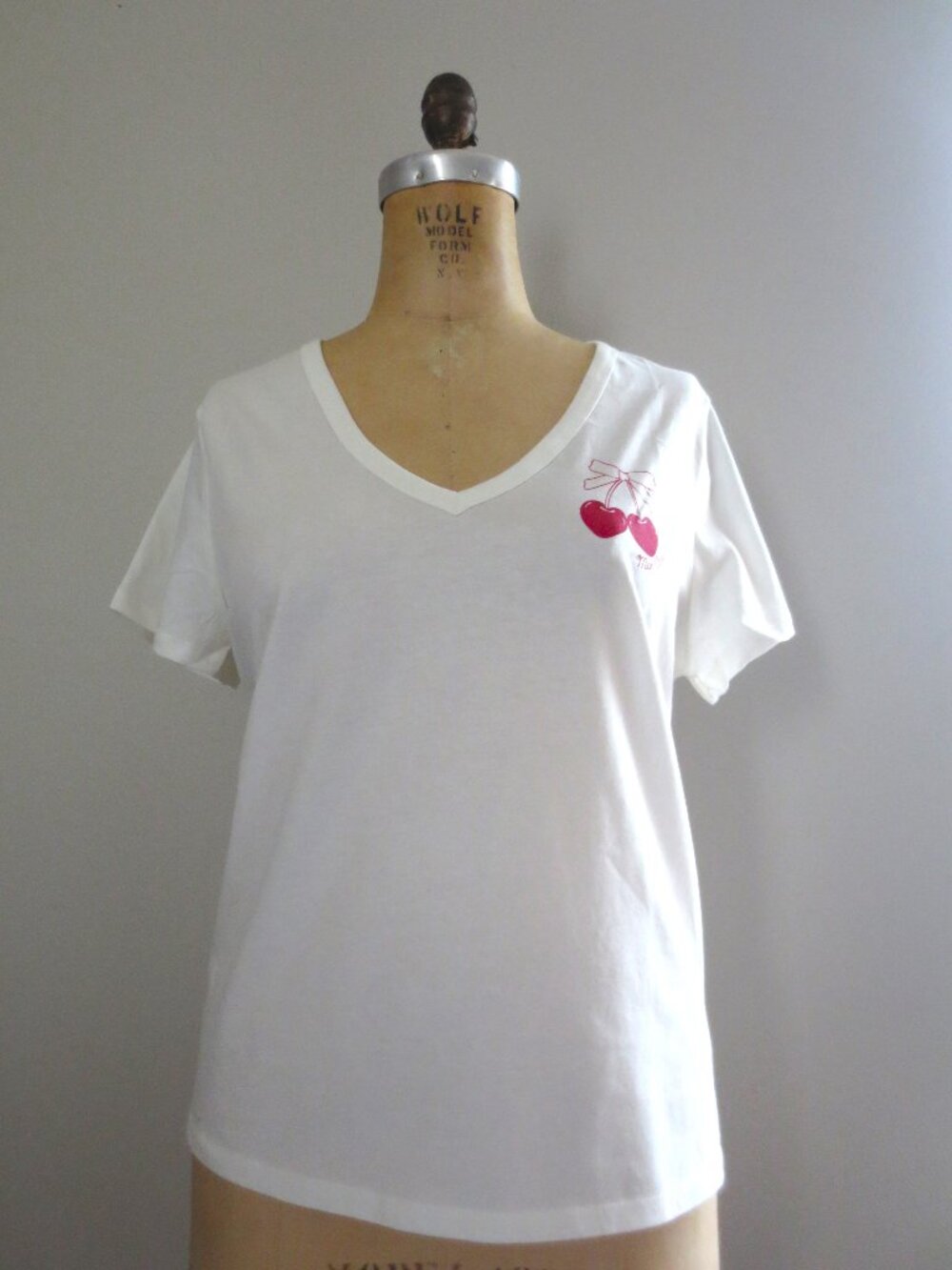 GAP Cherry Print Logo Cotton Short Sleeve Tee